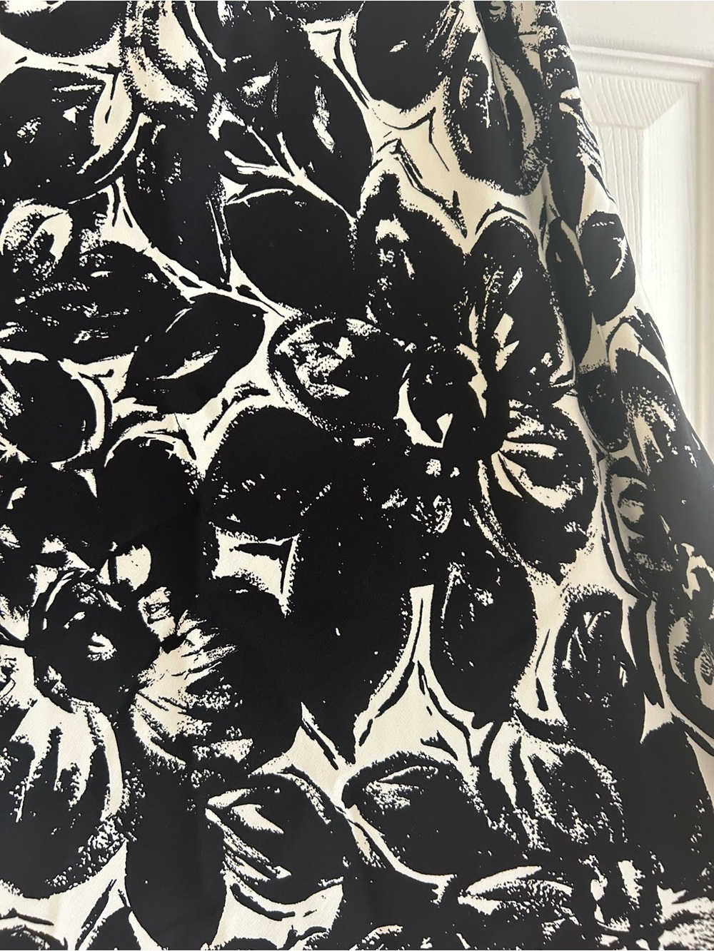 INC International Concepts Floral Lace A-line Black & White Size 8 Midi Skirt - Picture 5 of 7